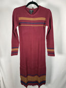 NWT G by Giuliana Ribbed Stripe Midi Sweater Dress XS