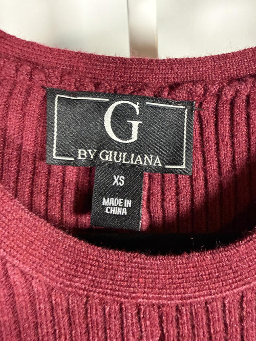 NWT G by Giuliana Ribbed Stripe Midi Sweater Dress XS