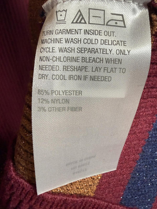 NWT G by Giuliana Ribbed Stripe Midi Sweater Dress XS