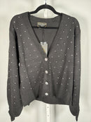NWT Kathy Ireland Holiday Jewel Cardigan & Cami Set Black Size 3X