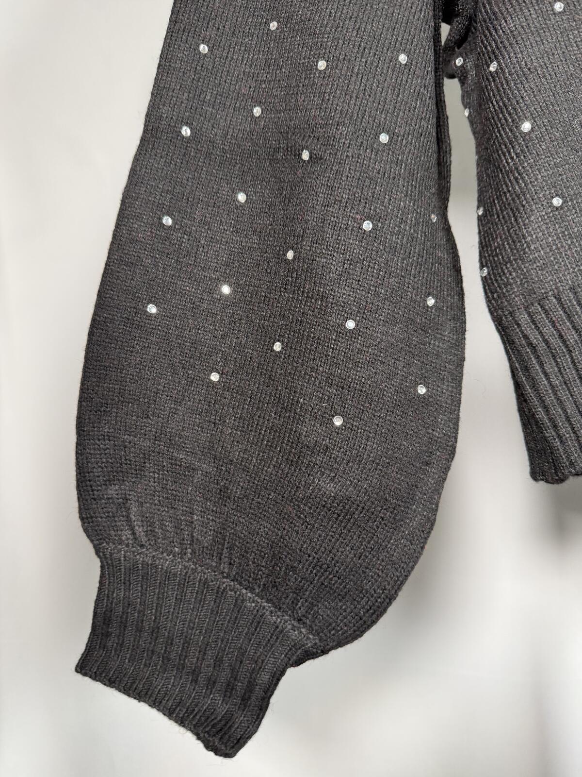 NWT Kathy Ireland Holiday Jewel Cardigan & Cami Set Black Size 3X