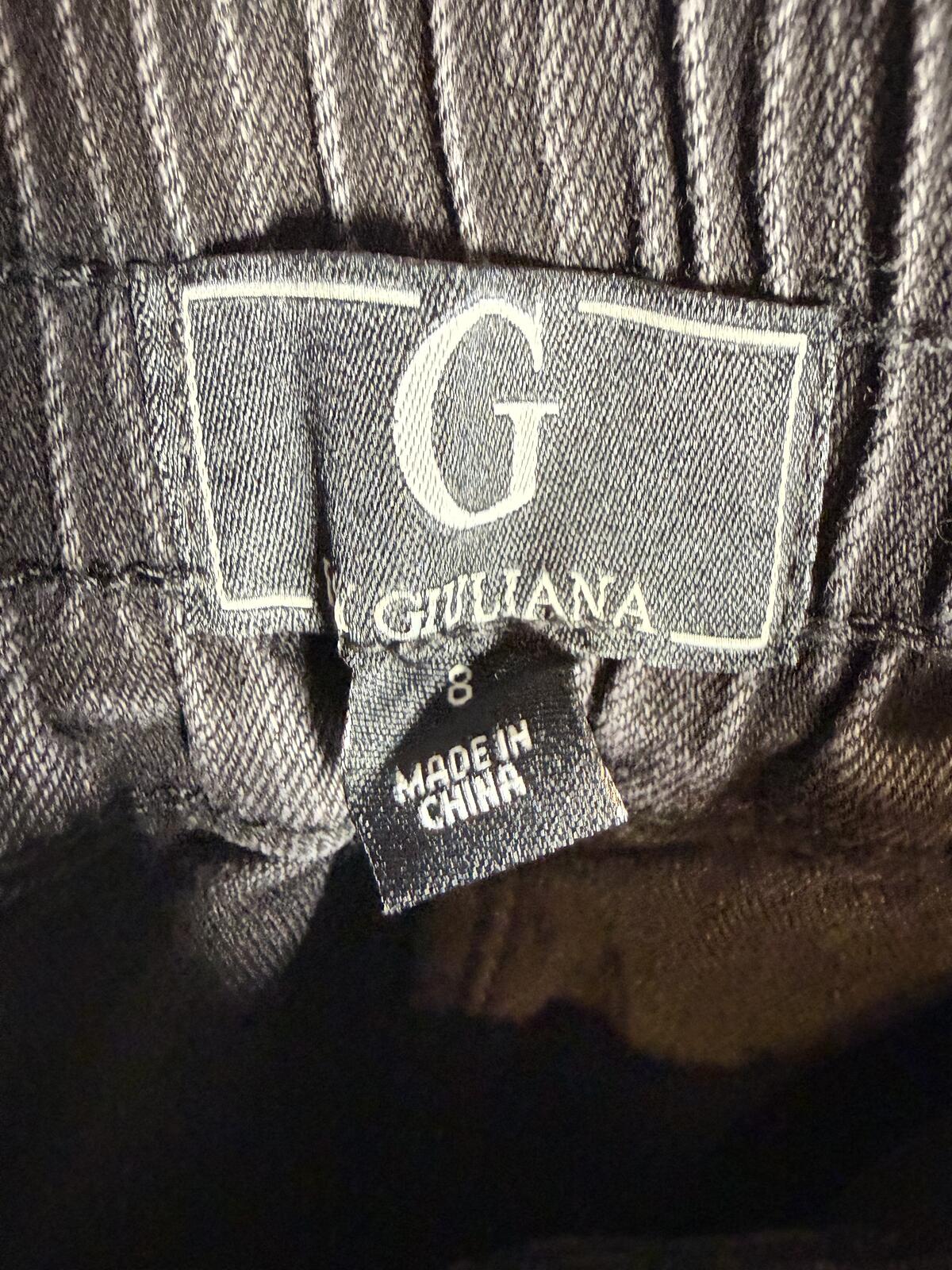 NWT G by Giuliana Black Straight Leg Jeans Size 8