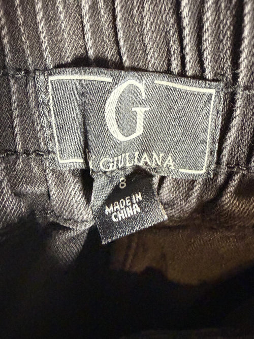 NWT G by Giuliana Black Straight Leg Jeans Size 8