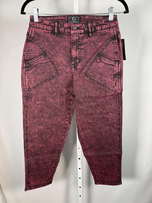 NWT G by Giuliana Pink Acid Wash Straight Leg Jeans Size 6
