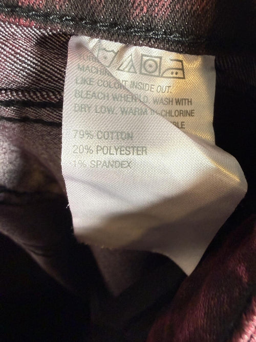 NWT G by Giuliana Pink Acid Wash Straight Leg Jeans Size 6