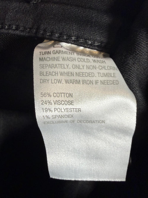 NWT G by Giuliana Black Label The Straight Lace Hem Jeans Size 6