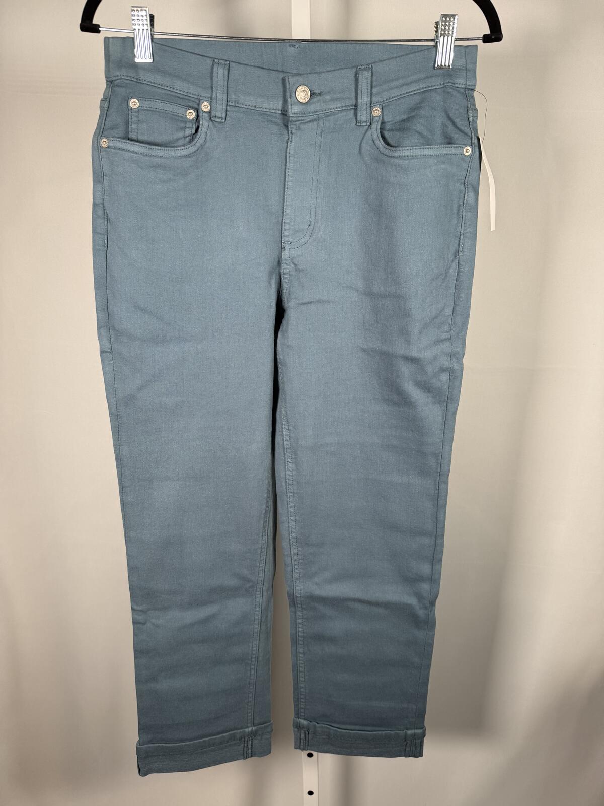 NWT d&co. Women's Sage Green Straight Leg Ankle Pants Size 10