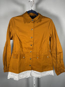 NWT C. Wonder Christian Siriano Honey Ginger Jacket Eyelet Hem Size 1X