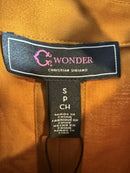 NWT C. Wonder Christian Siriano Honey Ginger Jacket Eyelet Hem Size Small