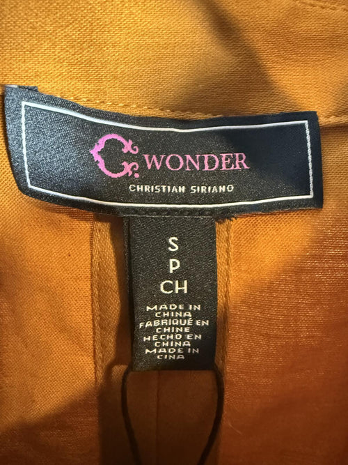 NWT C. Wonder Christian Siriano Honey Ginger Jacket Eyelet Hem Size Small