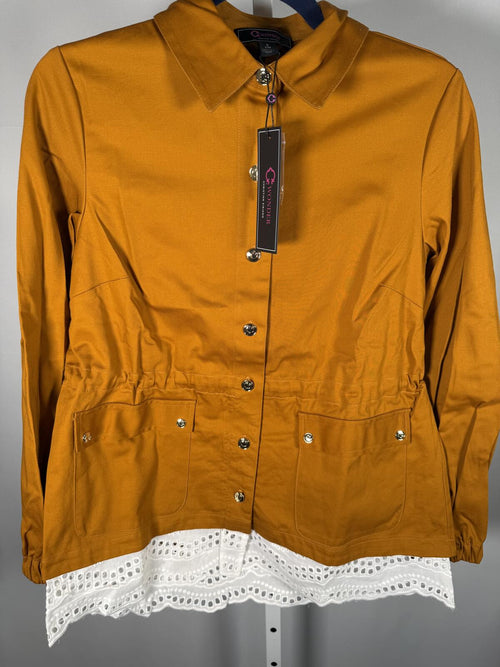 NWT C. Wonder Christian Siriano Honey Ginger Jacket Eyelet Hem Size 1X
