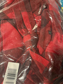 NWT G by Giuliana Women's Black Label Plaid Trench Coat Red Size Small