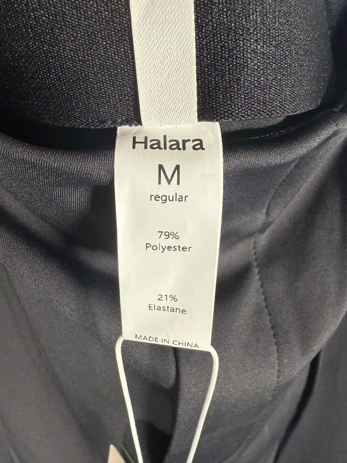 NWT Halara Flex™ Mid High Waisted Pocket Work Pants Black Medium
