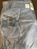 NWT G by Giuliana Faux Suede Shearling Zip Front Coat Blue Size Small