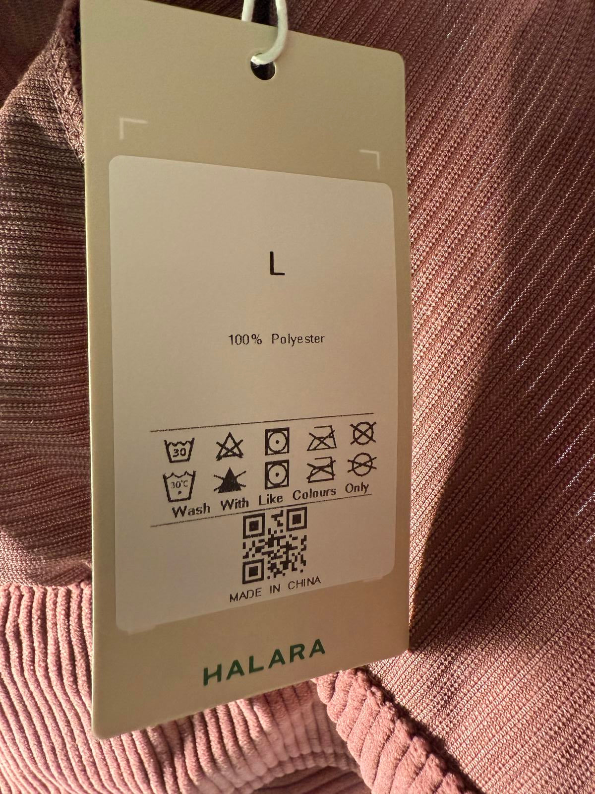 NWT Halara Pocket Cropped Corduroy Casual Jacket Mauvewood Large