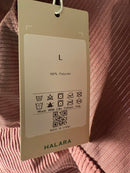 NWT Halara Pocket Cropped Corduroy Casual Jacket Mauvewood Large