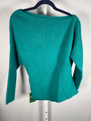 NWT Halara Off Shoulder Long Sleeve Work Sweater Green Small