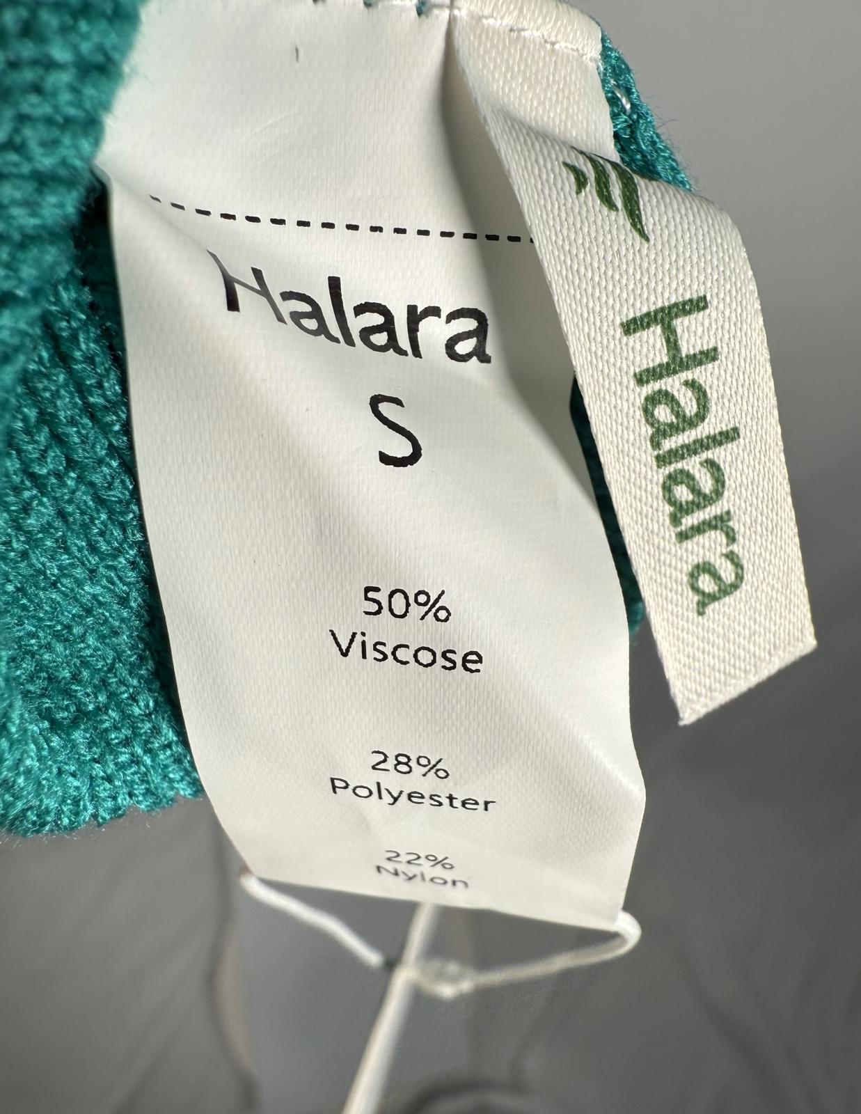 NWT Halara Off Shoulder Long Sleeve Work Sweater Green Small