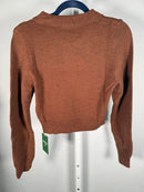 NWT Halara Front Long Sleeve Casual Sweater Sorrel Horse Size Small