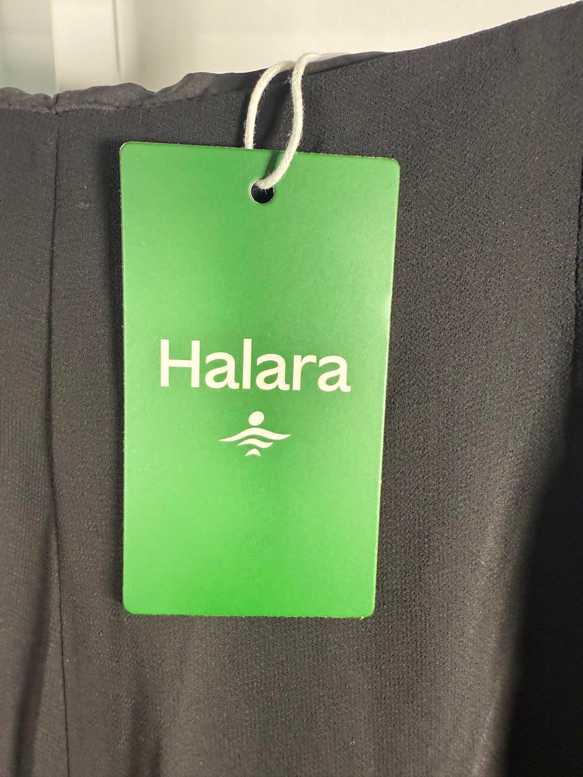 NWT Halara High Waisted 2-in-1 Mesh Wide Leg Flowy Dance Pants Black Size Small