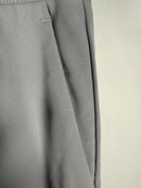 NWT High Waisted Zipper Pocket Shirred Straight Leg Work Pants Gray Size Small