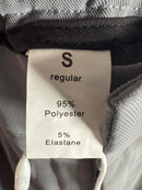 NWT High Waisted Zipper Pocket Shirred Straight Leg Work Pants Gray Size Small