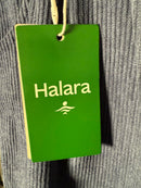 NWT Halara Mid Rise Zipper Pocket Corduroy Blue Casual Pants Size Small