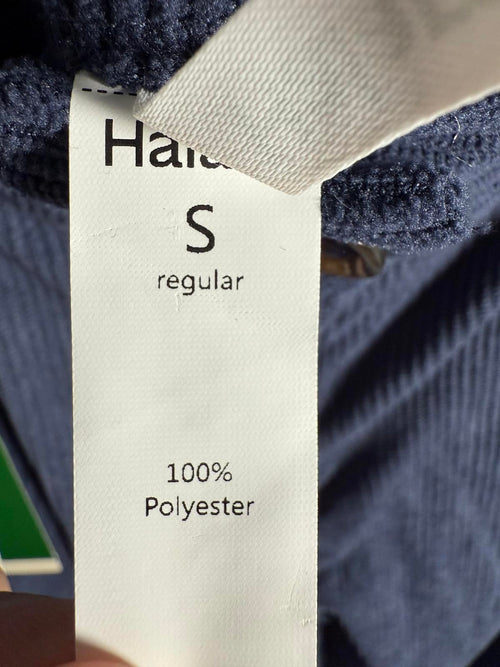 NWT Halara Mid Rise Zipper Pocket Corduroy Blue Casual Pants Size Small