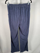 NWT Halara Mid Rise Zipper Pocket Corduroy Blue Casual Pants Size Small