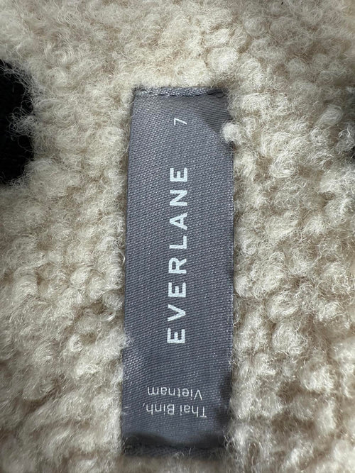 NWB Everlane The ReNew Teddy Sport Sandal Black/Cream Women's Size 7