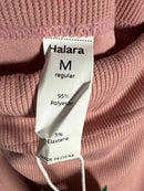 NWT Halara Ribbed High Waist Bodycon Midi Skirt Mellow Rose Size Medium