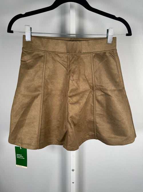 NWT Halara High Waisted Decorative 2-in-1 A Line Suede Mini Casual Skirt Size XS