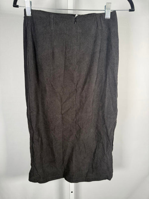 NWT Halara High Waisted Corduroy Hem Midi Skirt Casual XS