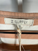 NWT Revolve Z Supply Aya Striped Dress Washed Taupe Size XS