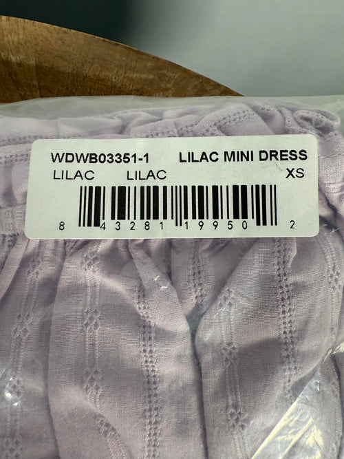 NWT Lost + Wander Lilac Puff Sleeve Mini Dress XS
