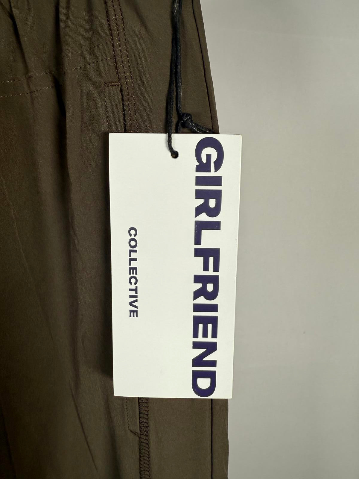 NWT Girlfriend Collective Flex Track Reversible Fleece Pant Olive XXL