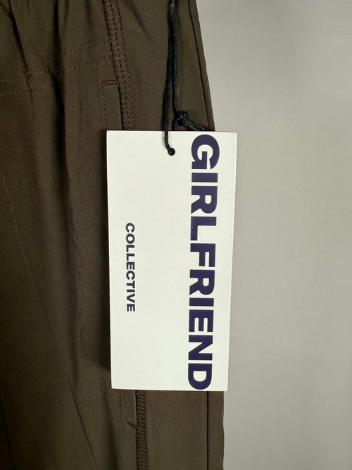 NWT Girlfriend Collective Flex Track Reversible Fleece Pant Olive XXL