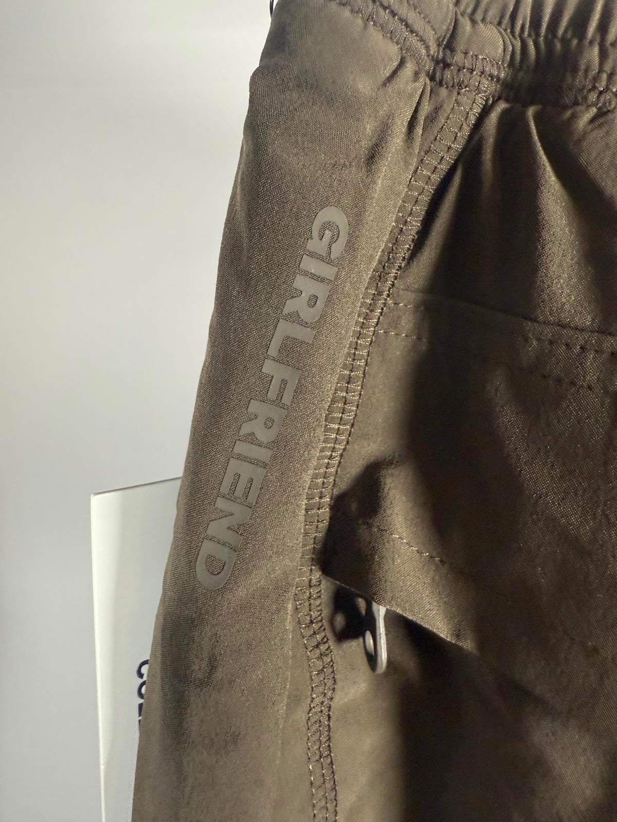 NWT Girlfriend Collective Flex Track Reversible Fleece Pant Olive XXL