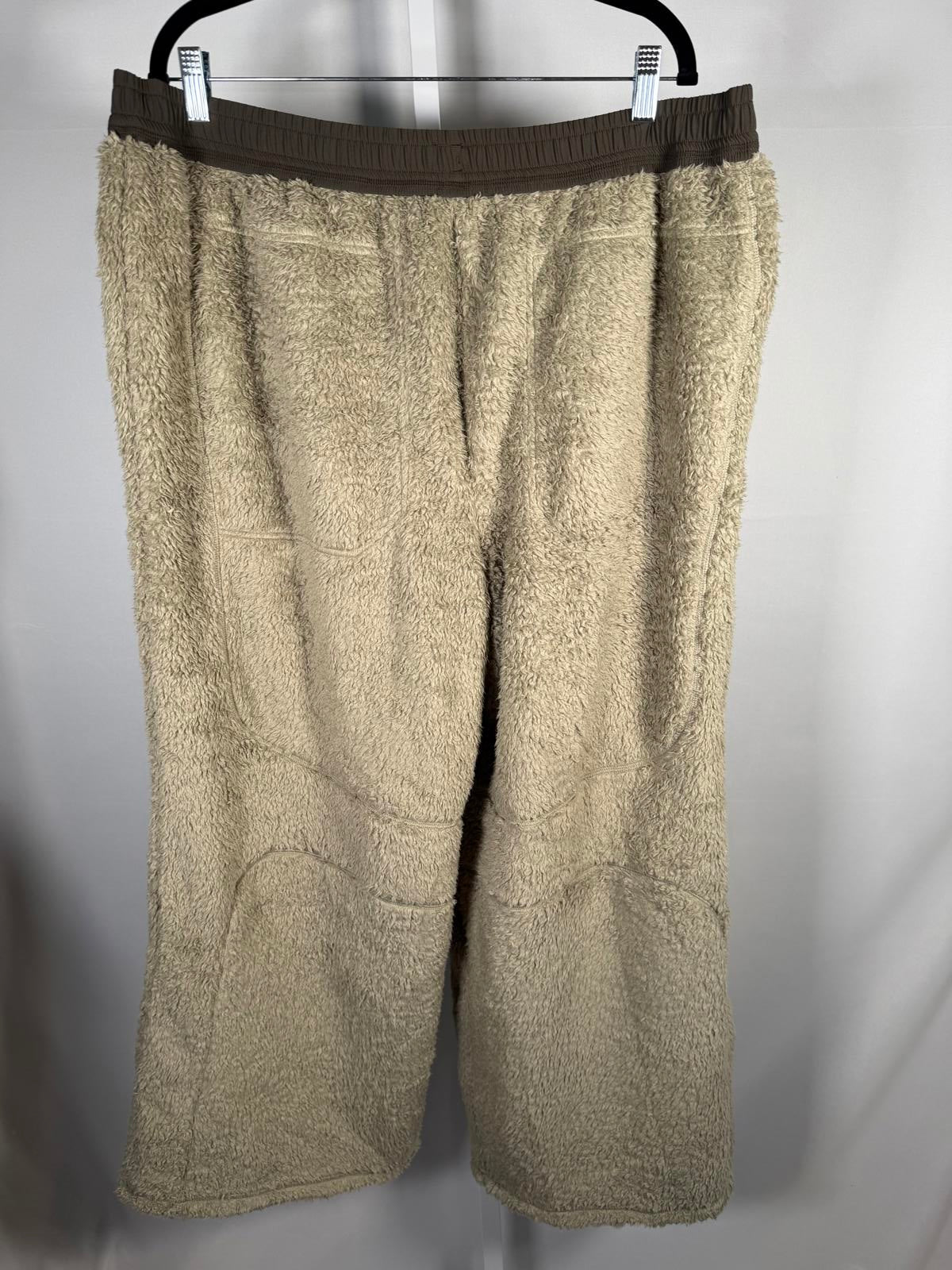 NWT Girlfriend Collective Flex Track Reversible Fleece Pant Olive XXL