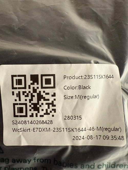 NWT Halara Mid Rise Ruched Midi Mermaid Skirt Black Size M