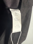 NWT Halara High Waisted 2-in-1 A Line Suede Mini Skirt Black Size Small