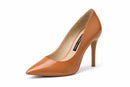 French Connection Patent Leather Nude Heels Pumps US 6 NWB