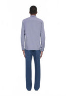 The Kooples Mens Blue And White Striped Long Sleeve Shirt - M NWT 235 MRSP