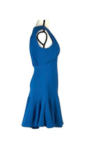 NWT Taylor Women's Sleeveless V-Neck Shirred Sheath Dress Blue Size 8