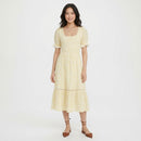NWT Lost + Wander Sweet Summer Daze Yellow Midi Dress Size Small
