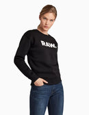 NWT G-Star RAW Women's Premium Core Crewneck Sweatshirt Black Small $110 MSRP