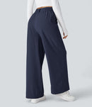 NWT Halara Flex™ High Waisted Pocket Wide Leg Waffle Work Pants Size M Petite