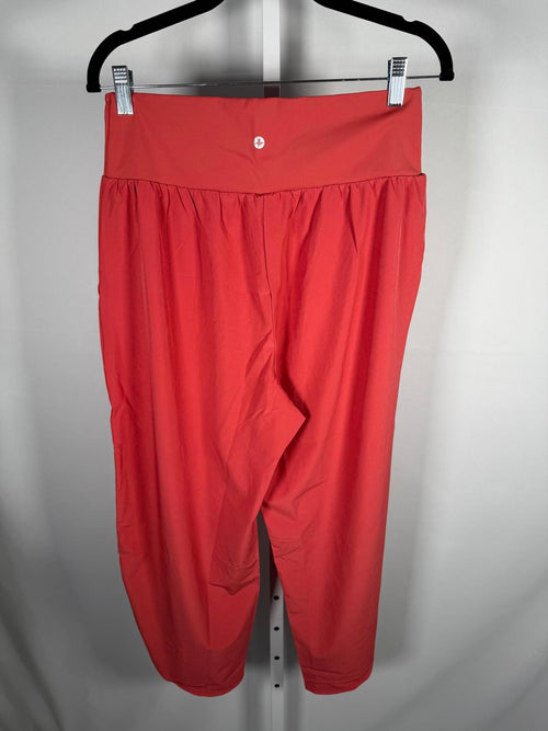 NWT Halara Breezeful High Waisted Side Pocket Split Resort Pants Kapok Red M