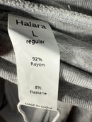 NWT Halara Ribbed Tube Backless Side Pocket Casual Jumpsuit Fog Gray Size L