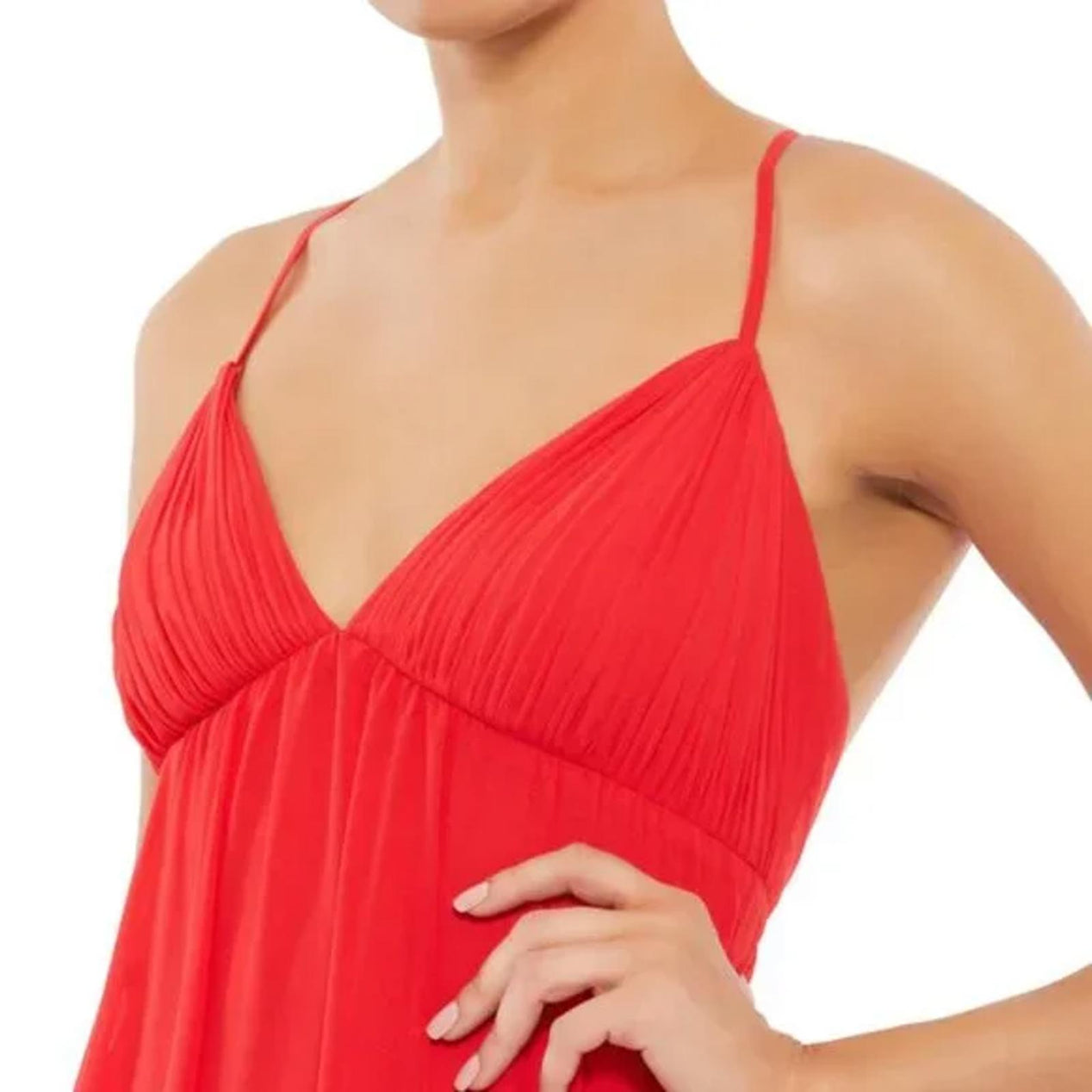 Ieena for Mac Duggal 70194 Red Mini Dress Size US 4 NWT